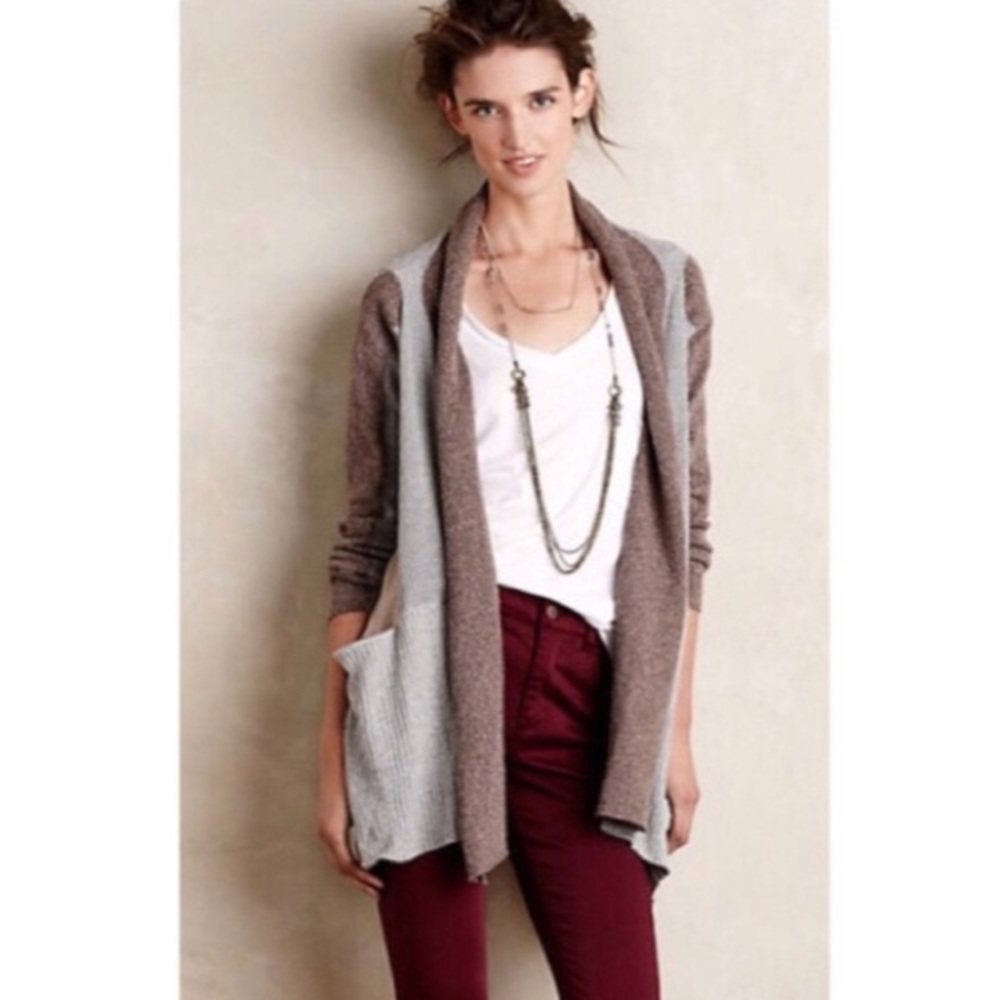 🦋Anthropologie color patch cardigan